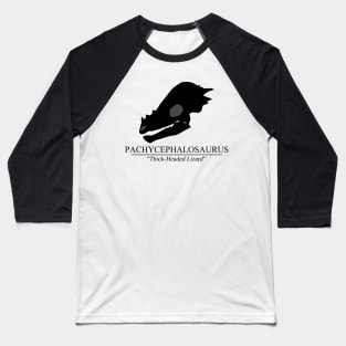 Pachycephalosaurus Skull Baseball T-Shirt